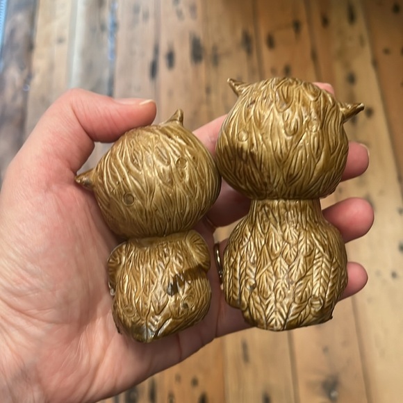 Vintage MCM Owl Salt and Pepper Shakers - Picture 3 of 4